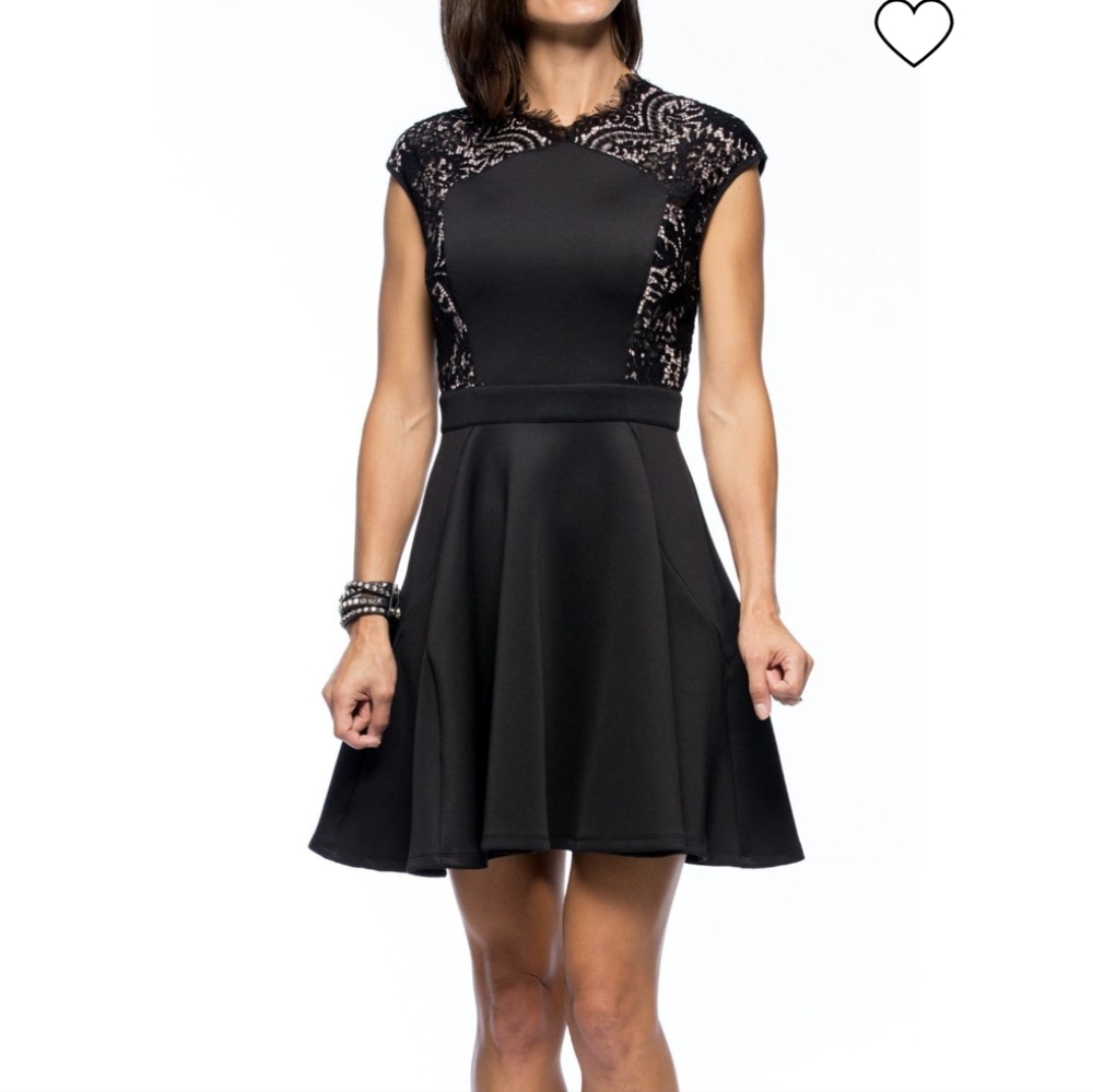 Black Ted Baker Vivace Lace Shoulder Detail Dress Occasion Cocktail Gala Ted 2